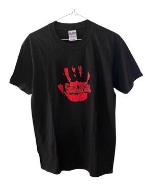 Vintage Black Rebel Motorcycle Club Men’s Band T Shirt Black Red Handprint